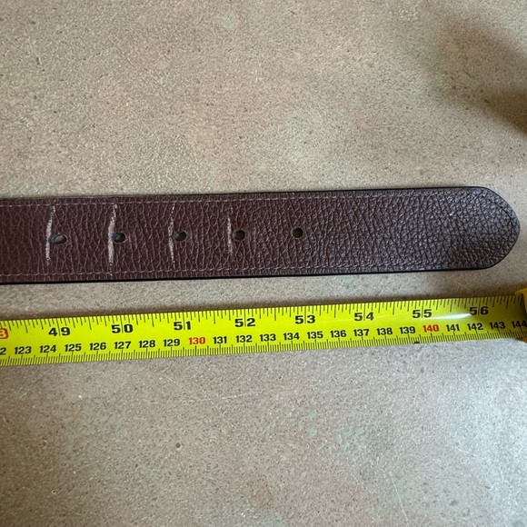 Reversible Polo Ralph Lauren belt - brown snake skin/flat black, silver buckle - Picture 6 of 7